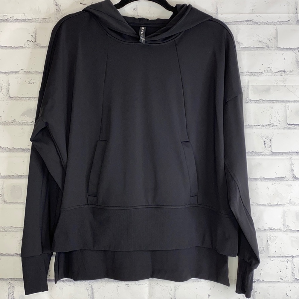 Athleta Hooded Hi/Lo Pullover